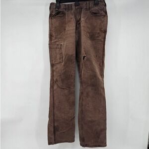 Ariat Rebar M4 Relaxed Rugged Work Pants Mens 30x34 Brown Distressed Gorpcore